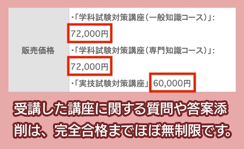 藤田真司の気象予報士塾の気象予報士講座の料金相場