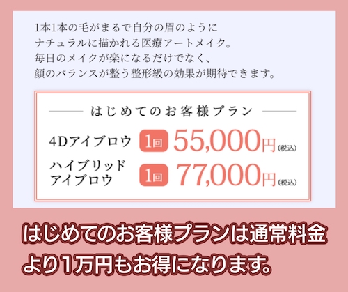 レディアス美容クリニック恵比寿の初回限定プラン