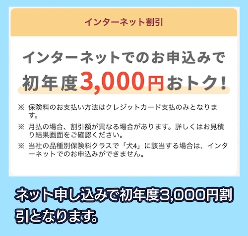 アクサ損害保険株式会社のインターネット割引