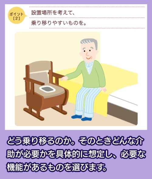 ポータブルトイレ選びのポイント2