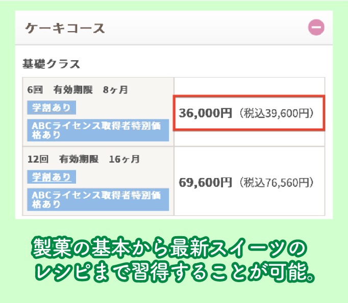 ABCクッキングスタジオの市場価格