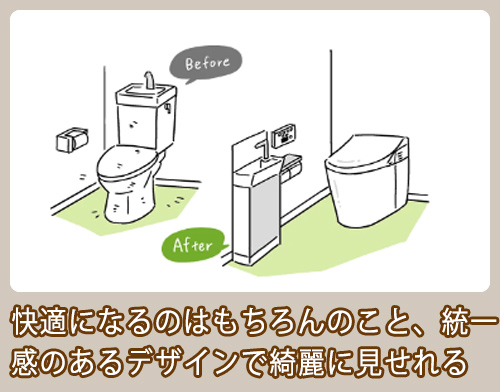 トイレの交換と一緒に壁や床の張替え