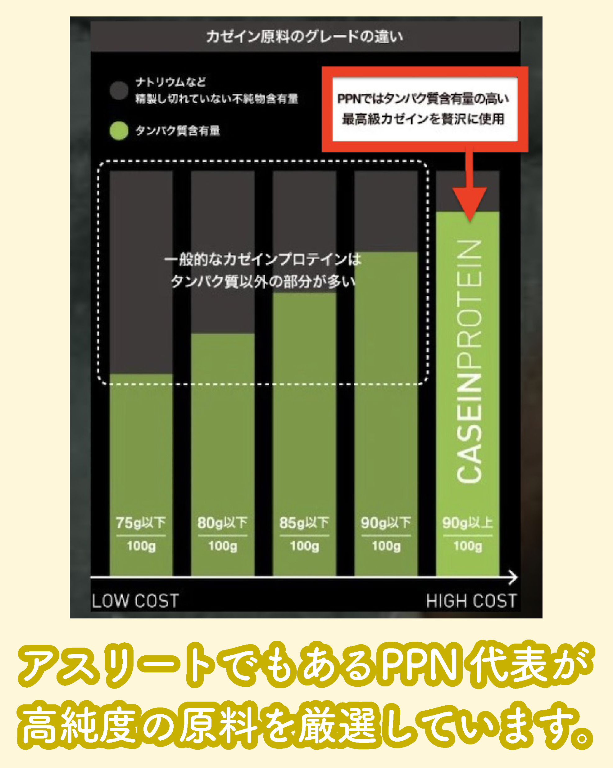 the ppn 730’CASEIN PROTEINのカゼイン原料