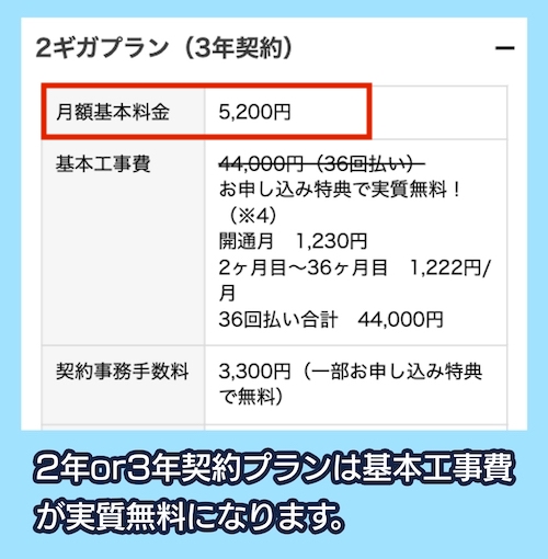 NURO光の料金相場