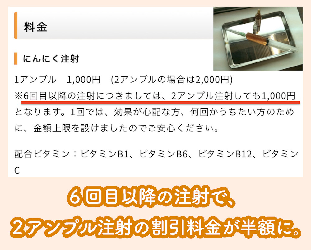 浅野クリニックの継続接種割引