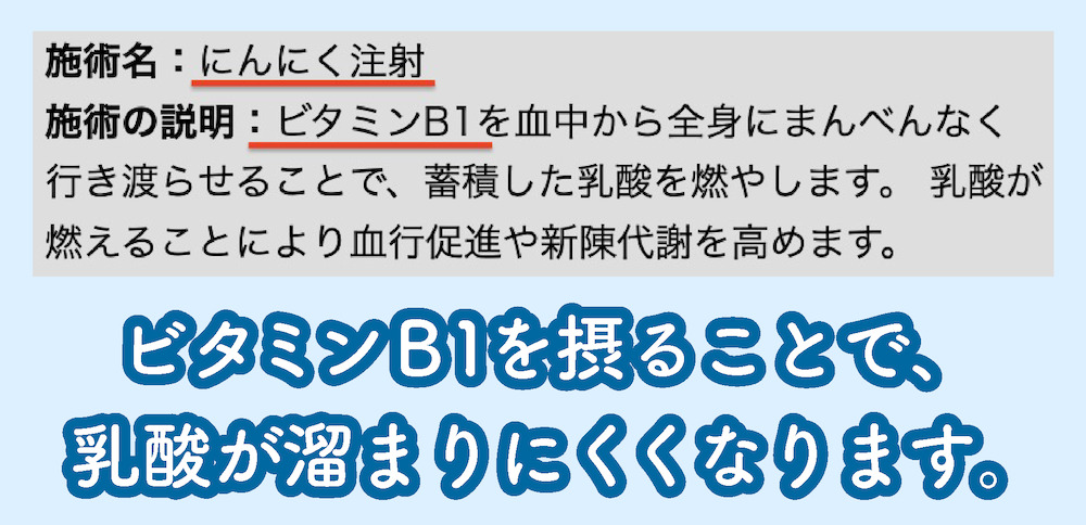 にんにく注射の主成分