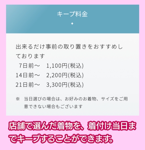 アトリエはるか キープ料金