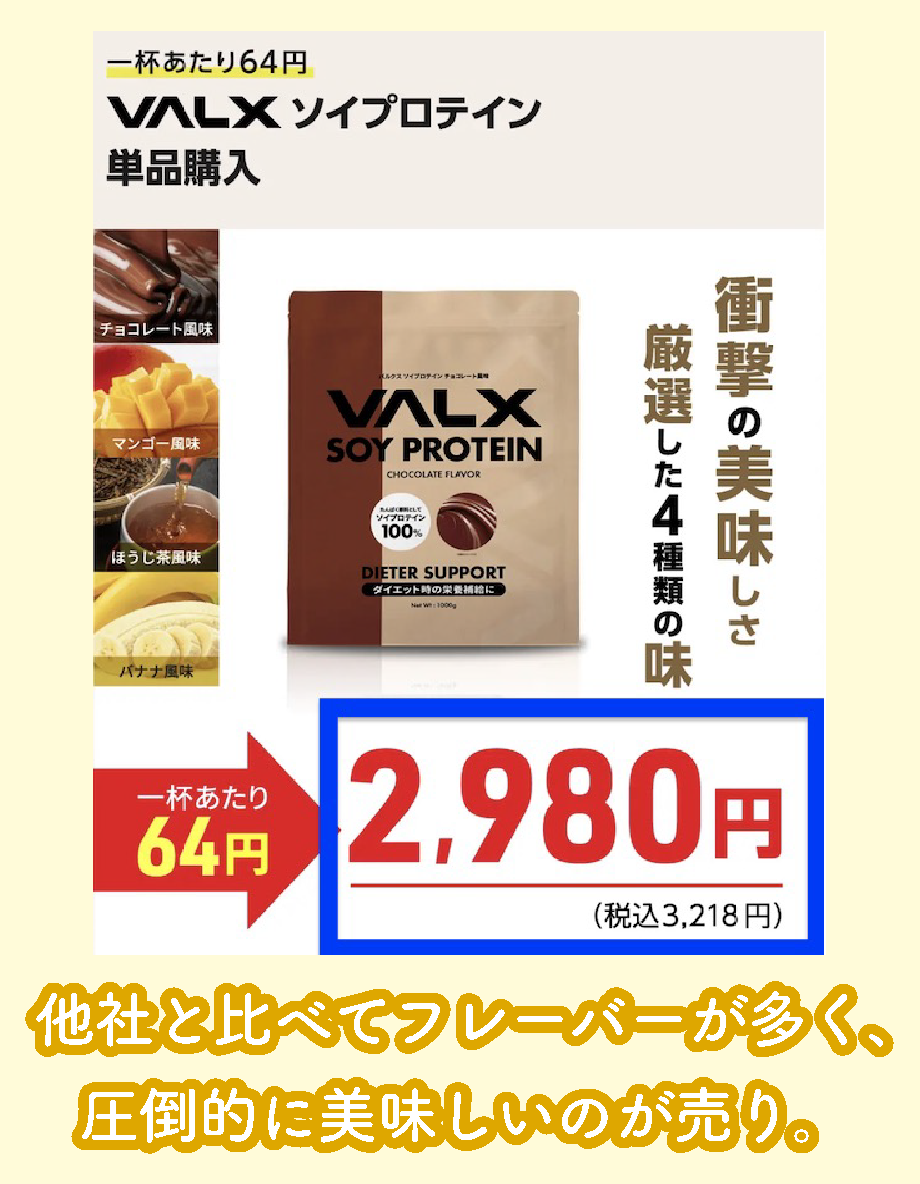 VALX SOY PROTEINの価格