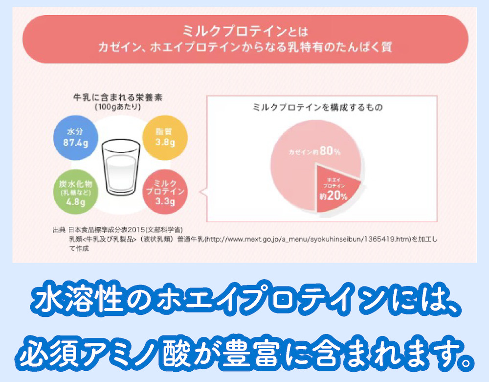 ミルクプロテインの構成