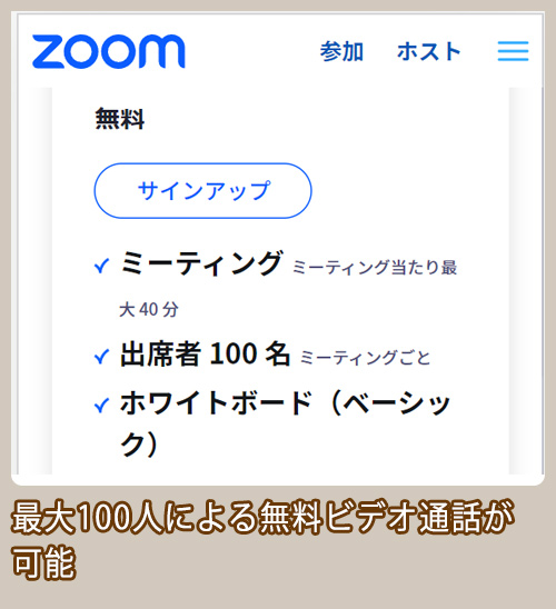 ZOOM 利用可能人数