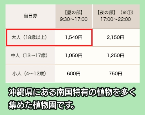 果樹園の料金