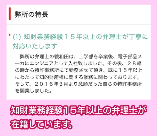 簑和田国際特許事務所の実績