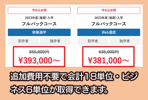 資格の大原のUSCPA講座の料金