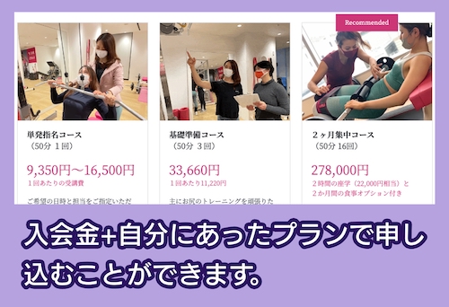 SPICE UP FITNESSのプラン