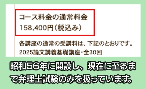 代々木塾の弁理士講座の料金相場