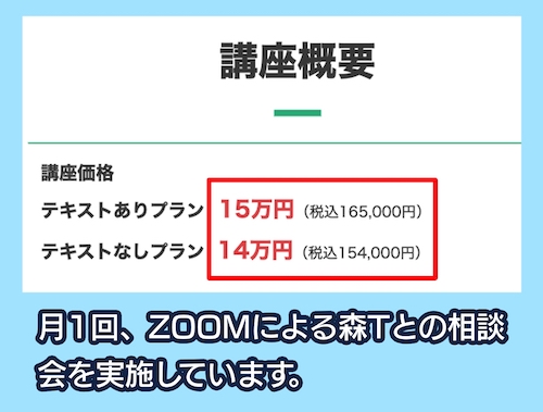 資格スクエアの料金相場