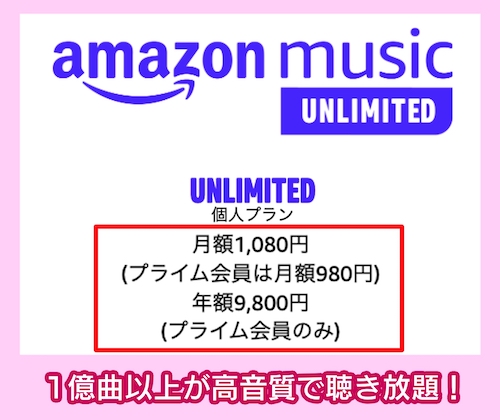 Amazon musicの料金相場