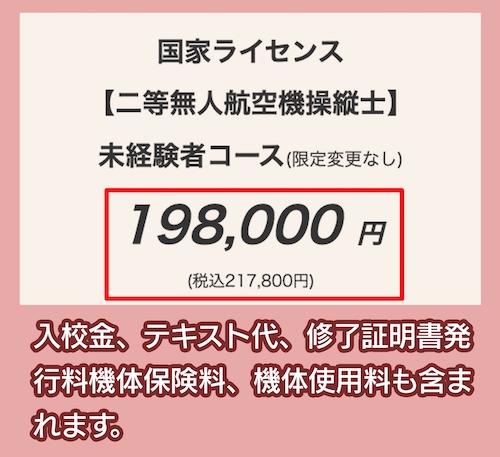 ドローンキャンプ [福井の空]の料金相場