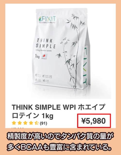 FIXIT「THINK SIMPLE WPI」の価格相場