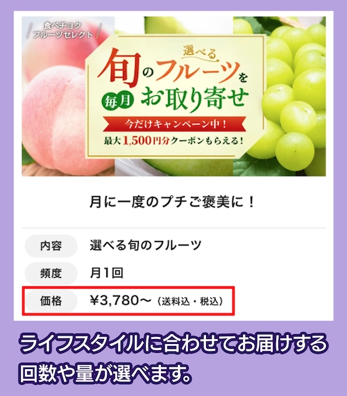 食べチョクの料金相場