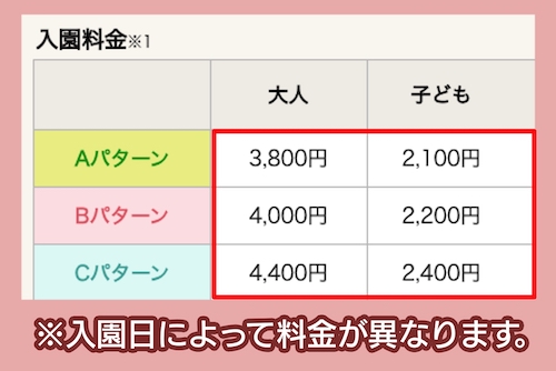 姫路セントラルパークの料金相場