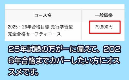 クレアールの宅建講座の料金相場