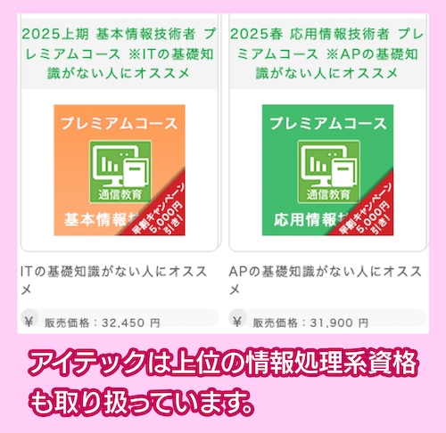 アイテックの通信教育