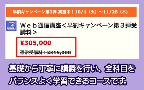 TACの中小企業診断士講座の料金相場