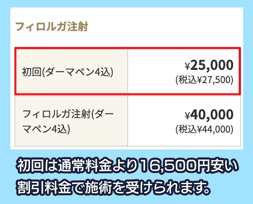 B-LINEクリニック 初回限定料金