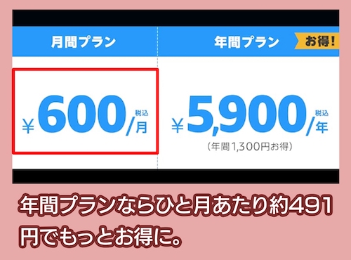 Amazonプライム・ビデオの料金