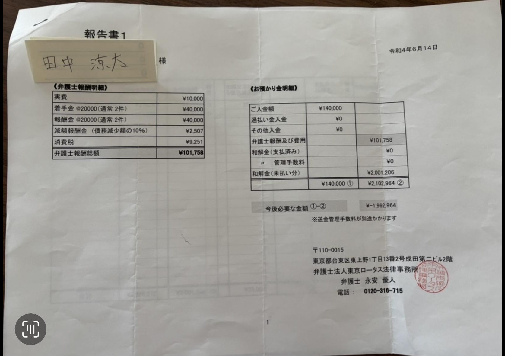 東京ロータス法律事務所の口コミ・評判