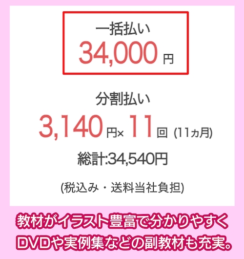 ユーキャンの料金相場